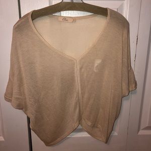 Sheer tan top